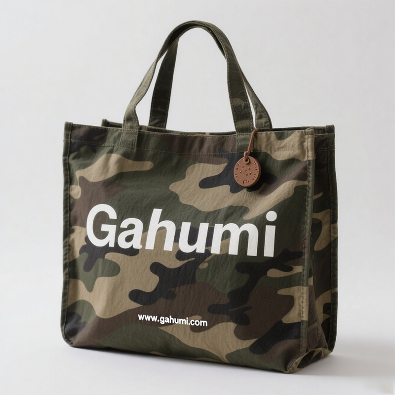 Gahumi Camouflage canvas tote bag-24